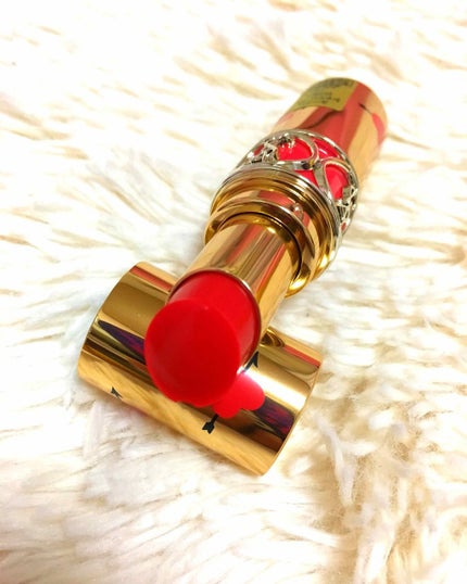 ルージュ ヴォリュプテ シャイン/YVES SAINT LAURENT BEAUTE/口紅を使ったクチコミ(2枚目)