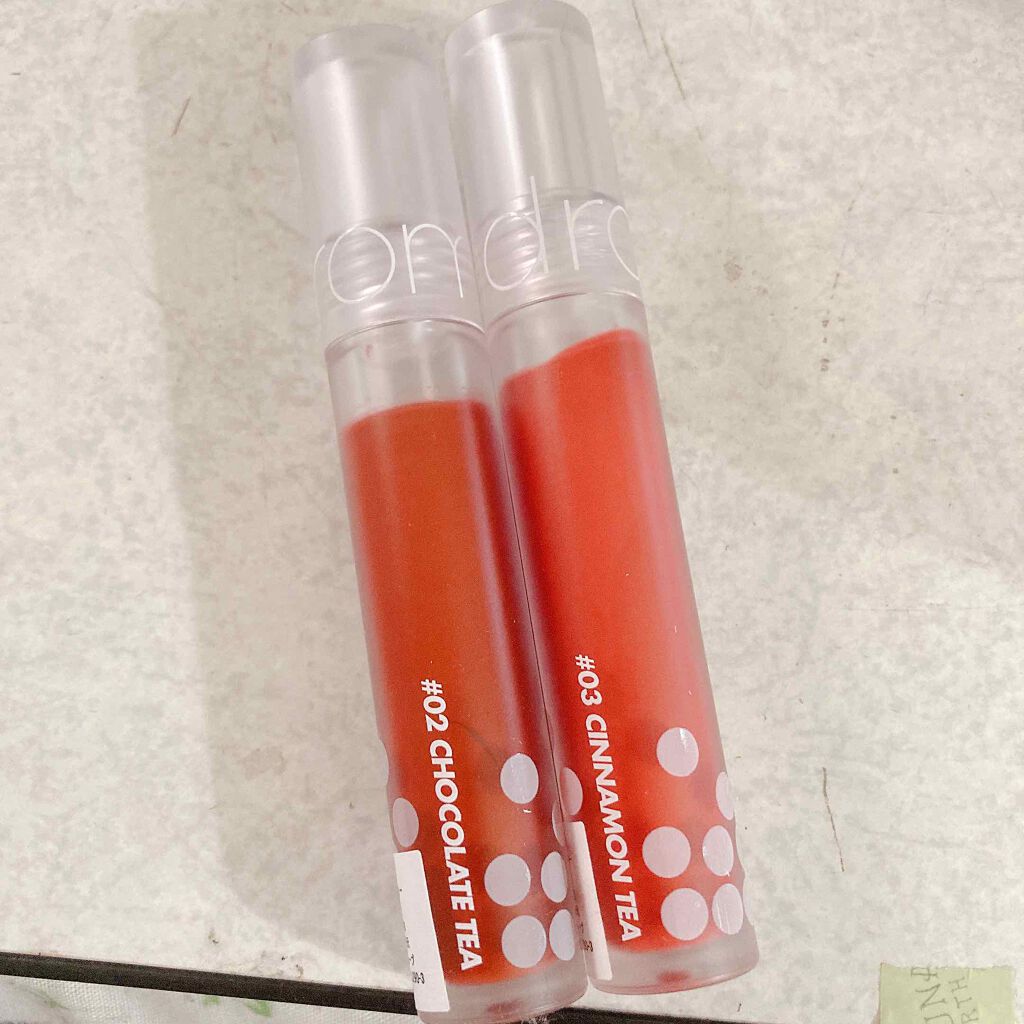 ミルクティーベルベットティント/rom&nd/リップティントを使ったクチコミ（3枚目）