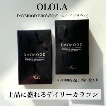 デームードブラウンマンスリー (DAYMOOD BROWN monthly)/OLOLA/１ヶ月（１MONTH）カラコンを使ったクチコミ（2枚目）