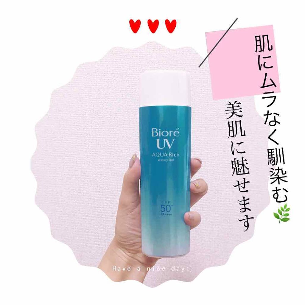 ビオレUV アクアリッチウォータリージェル /ビオレ/日焼け止め・UVケアを使ったクチコミ（1枚目）