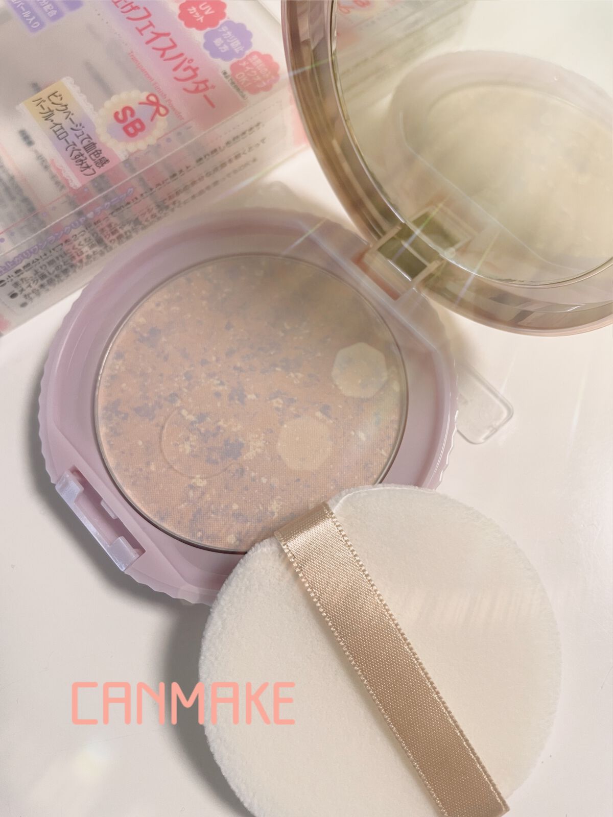 トランスペアレントフィニッシュパウダー SB シャイニーブーケ/キャンメイク/プレストパウダーを使ったクチコミ（1枚目）