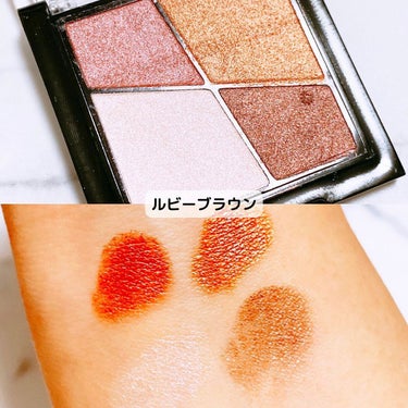 UR GLAM　VELVET EYE COLOR PALETTE コーラルブラウン/U R GLAM/アイシャドウパレットを使ったクチコミ（3枚目）