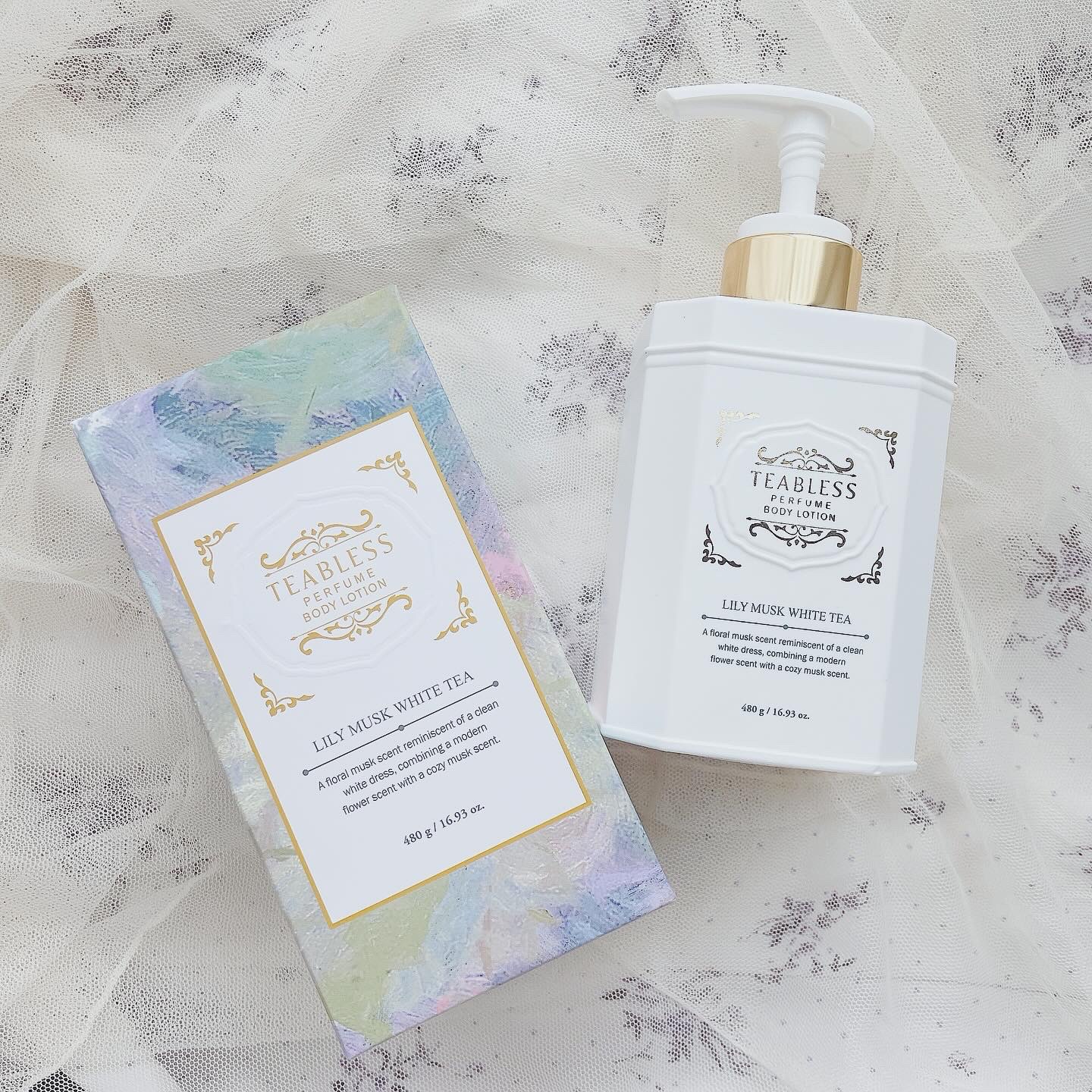 パフュームボディローション リリィムスクホワイトティー/TEABLESS/ボディローションを使ったクチコミ（1枚目）