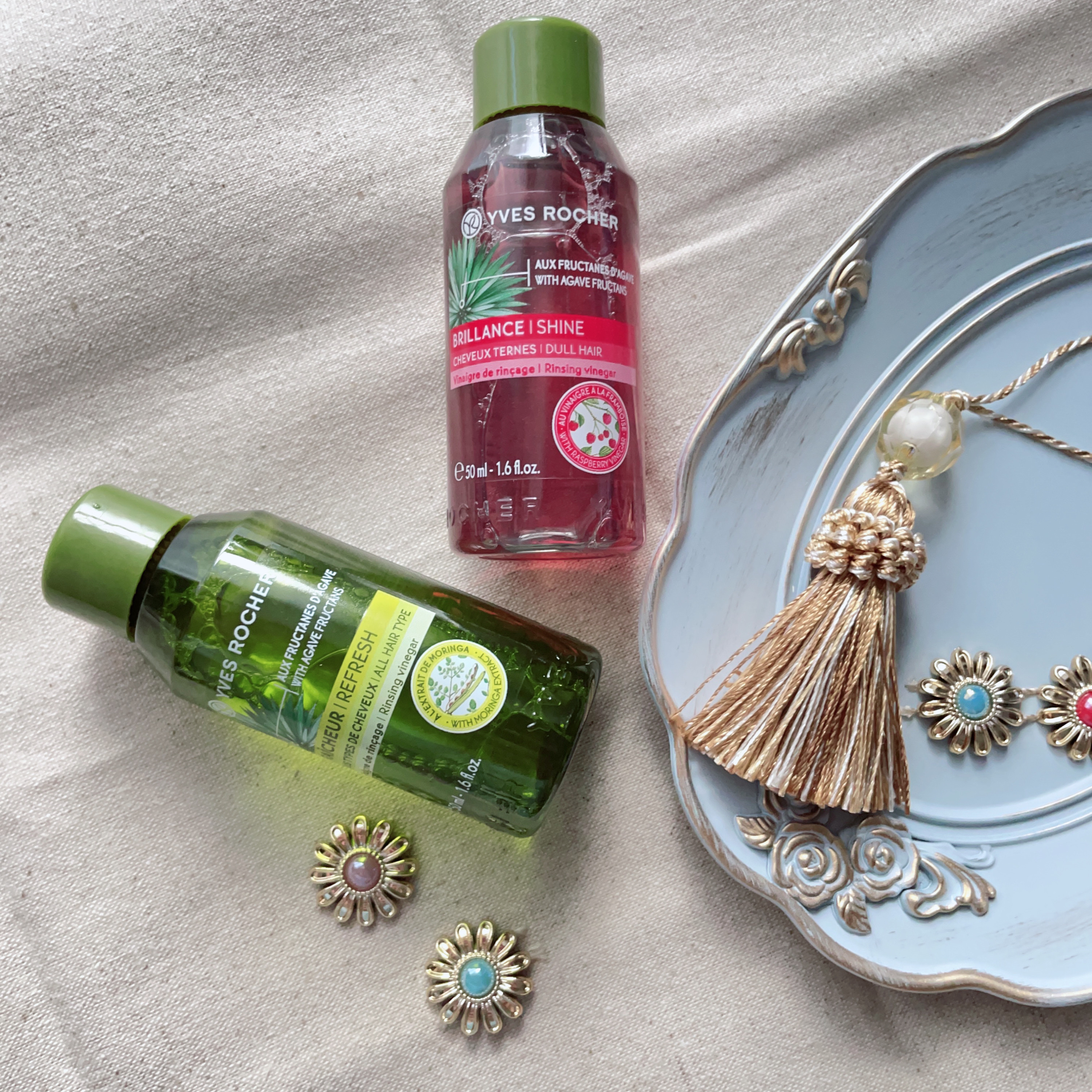 リンシングビネガー シルキーシャイン さらキララズベリー/イヴ・ロシェ/洗い流すヘアトリートメントを使ったクチコミ（1枚目）