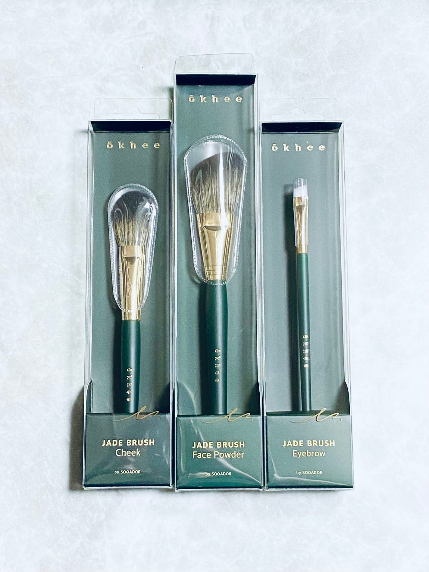 okhee フェイスパウダーブラシ/SOOA DOR/メイクブラシを使ったクチコミ(2枚目)