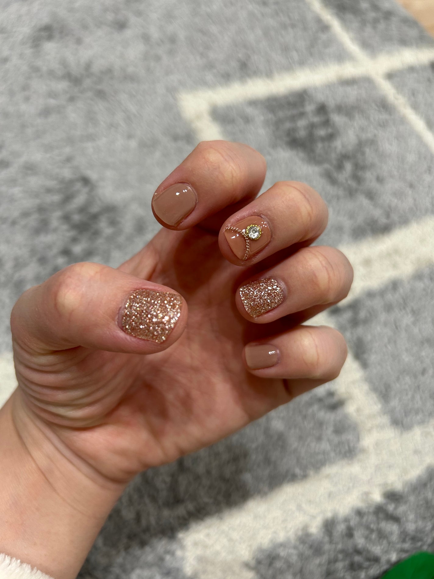 セミキュアジェルネイル(ハンド)/ohora/ネイルシールを使ったクチコミ(1枚目)