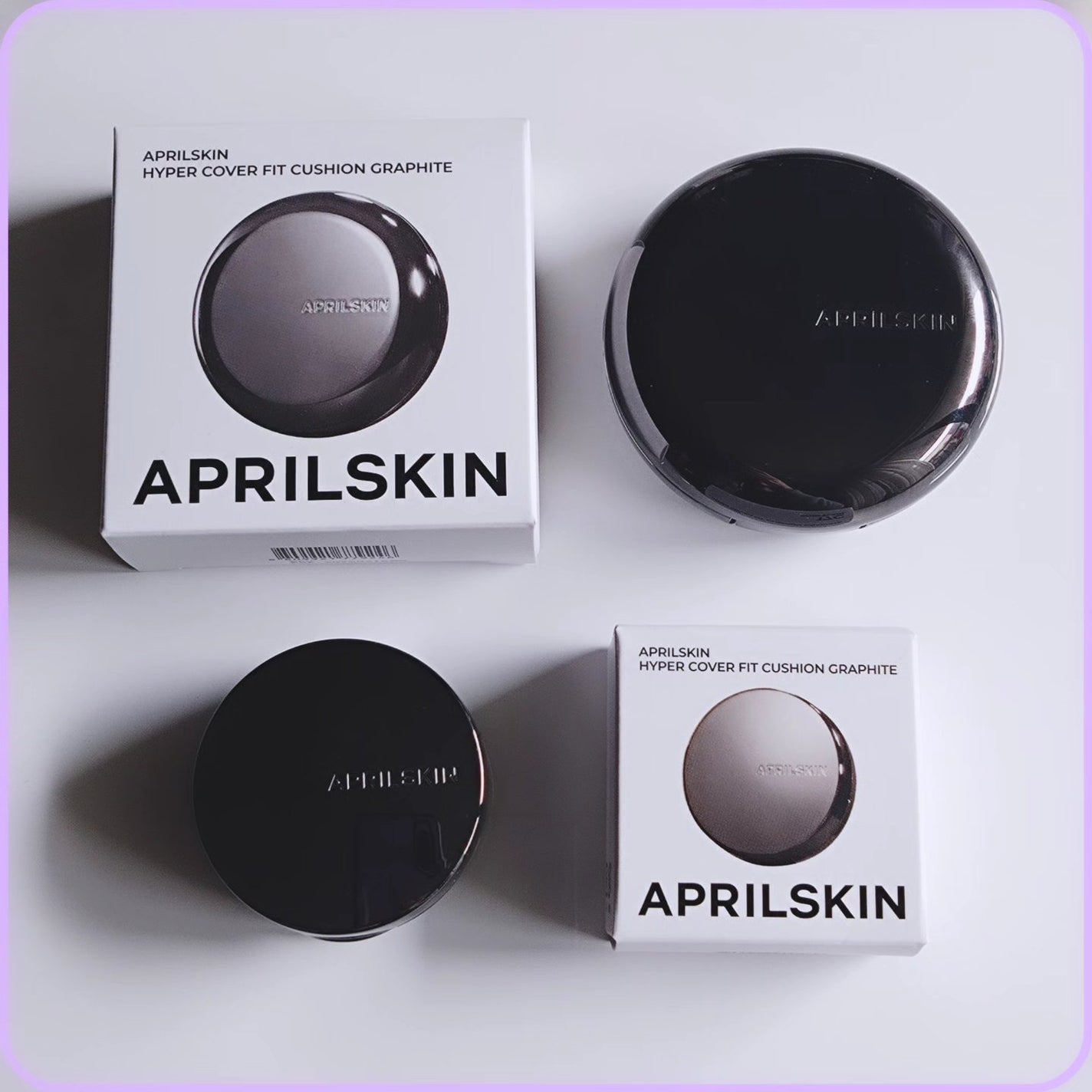 ハイパーカバーフィットクッション グラファイト/APRILSKIN/クッションファンデーションを使ったクチコミ(1枚目)