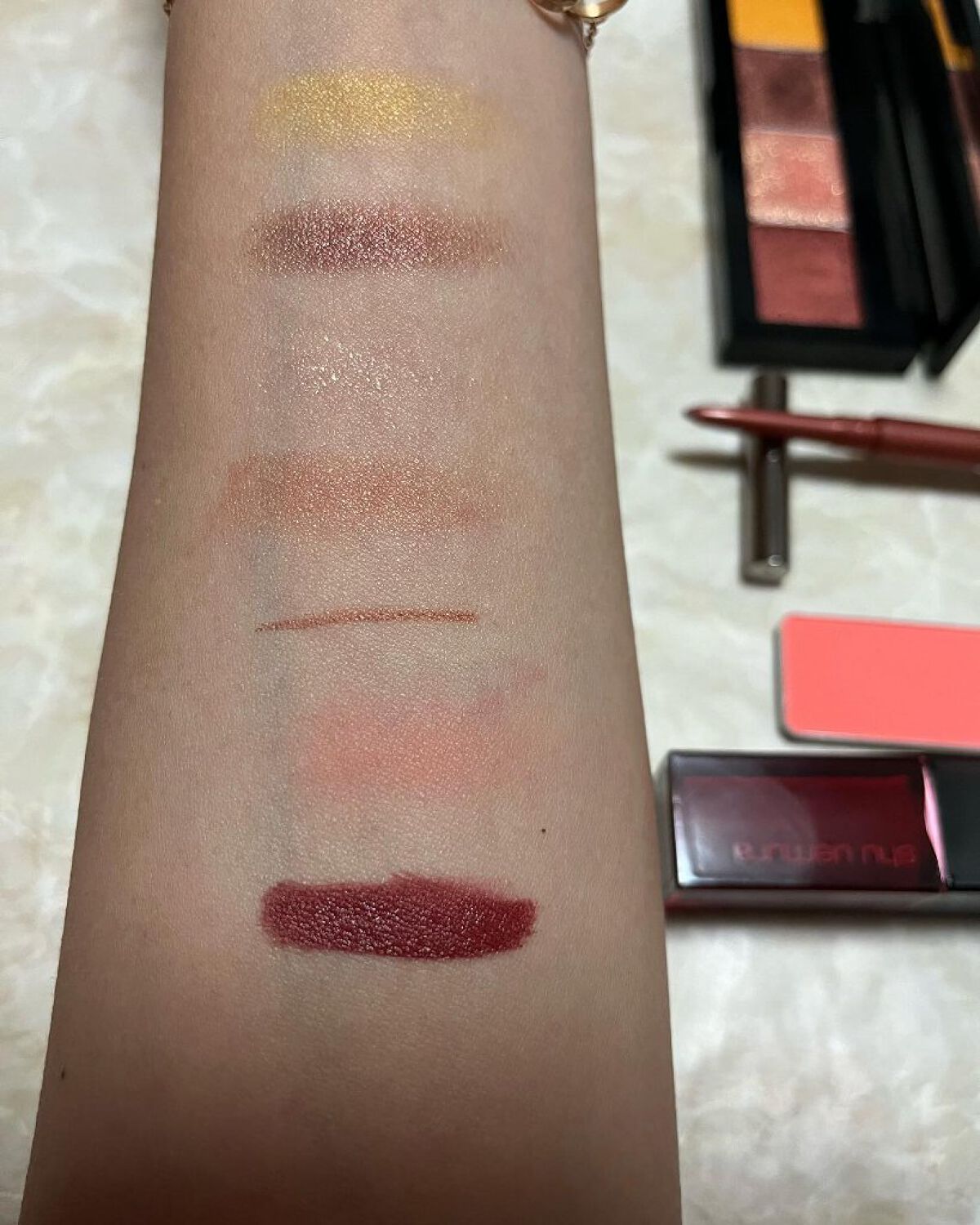 プレスド アイシャドー（レフィル） PR コッパー/shu uemura/単色アイシャドウを使ったクチコミ（2枚目）