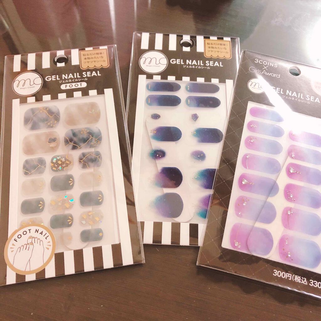 mc ジェルネイルシール/3COINS/ネイルシールを使ったクチコミ(1枚目)