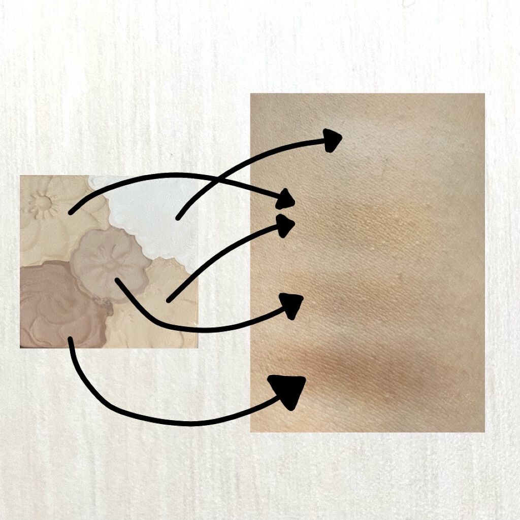 マットフルールシェーディング 01 ナチュラルブラウン/キャンメイク/シェーディングを使ったクチコミ（2枚目）