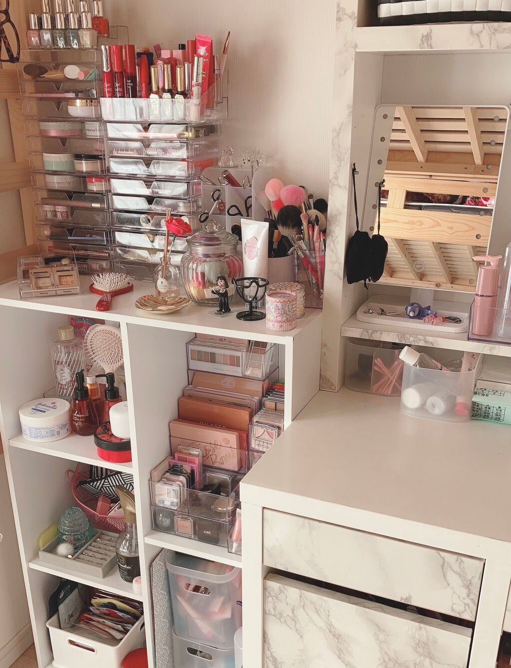 LEDライトミラー (AS-0678)/ニトリ/その他化粧小物を使ったクチコミ(2枚目)