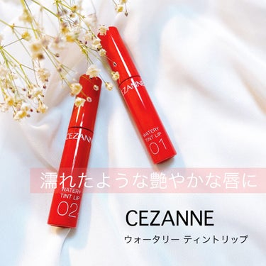 ウォータリーティントリップ/CEZANNE/口紅を使ったクチコミ（1枚目）