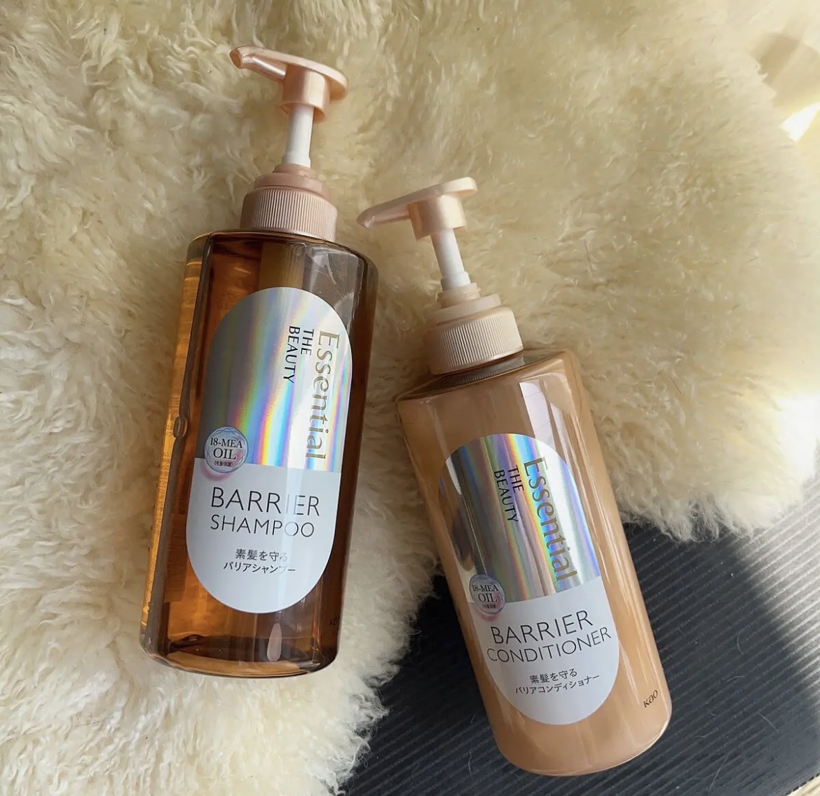 ザビューティ 髪のキメ美容素髪を守る バリアシャンプー/コンディショナー シャンプー詰め替え/エッセンシャル/シャンプー・コンディショナーを使ったクチコミ（1枚目）