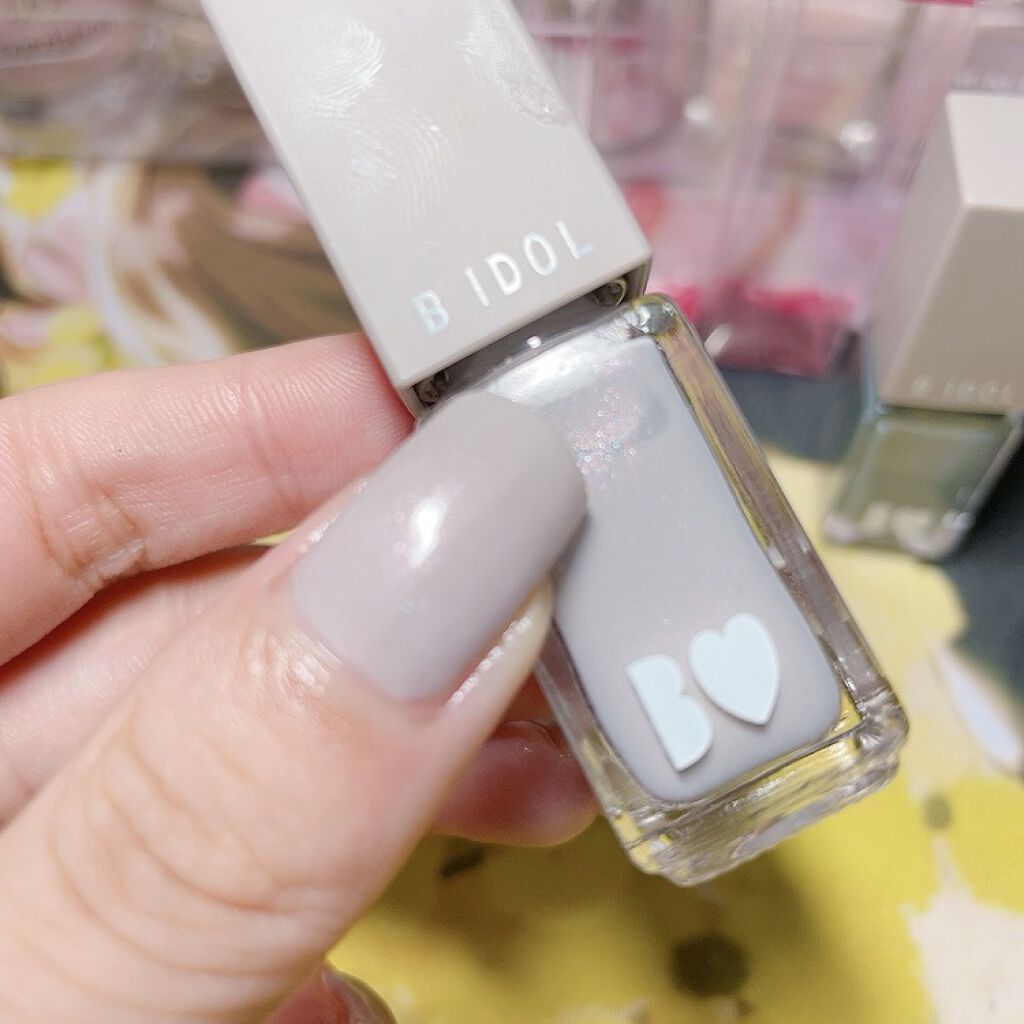 まいぽりっしゅ 01グレイッシュレディー/b idol/マニキュアを使ったクチコミ（2枚目）