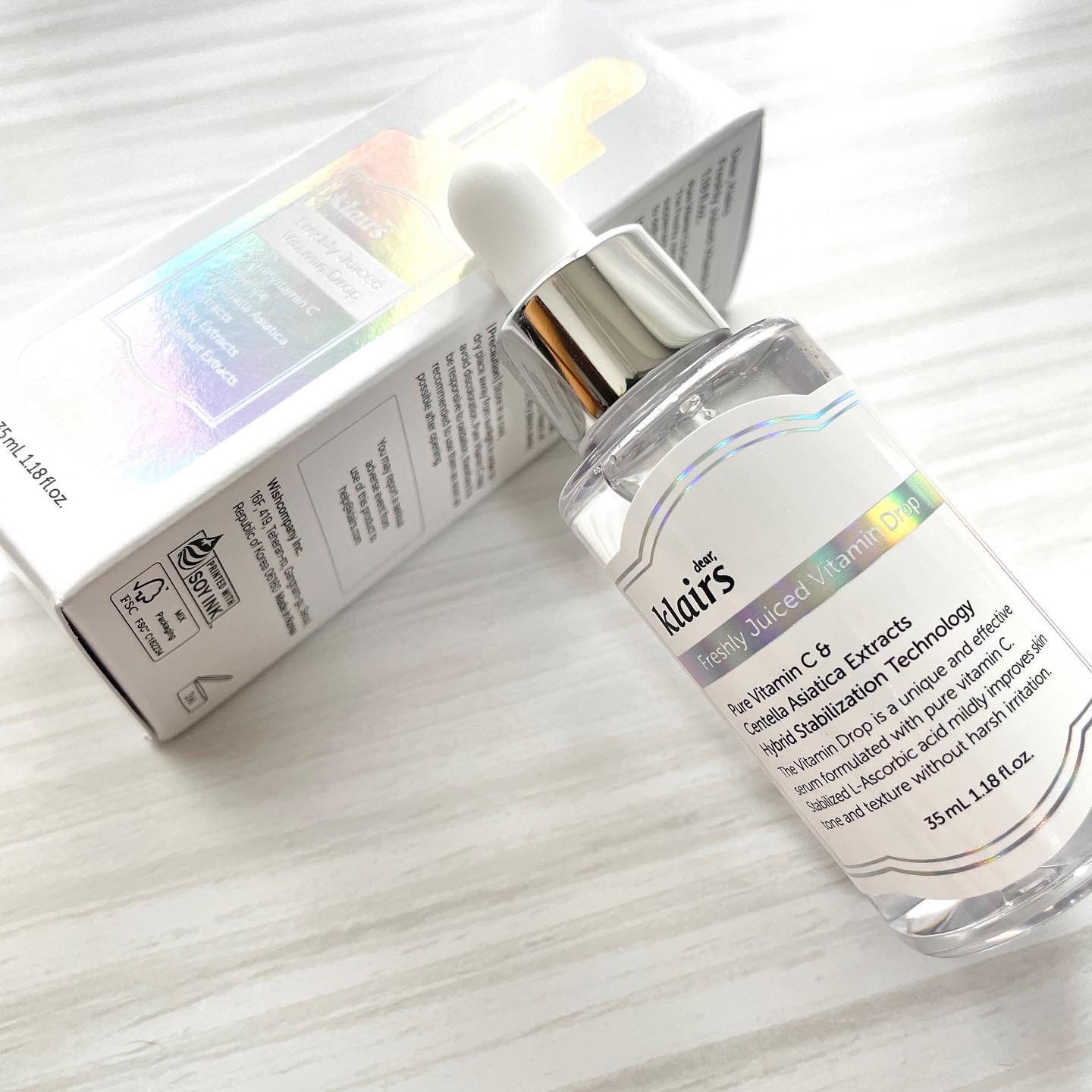 フレッシュリージュースドビタミンドロップ(35ml)/Klairs/美容液を使ったクチコミ（1枚目）