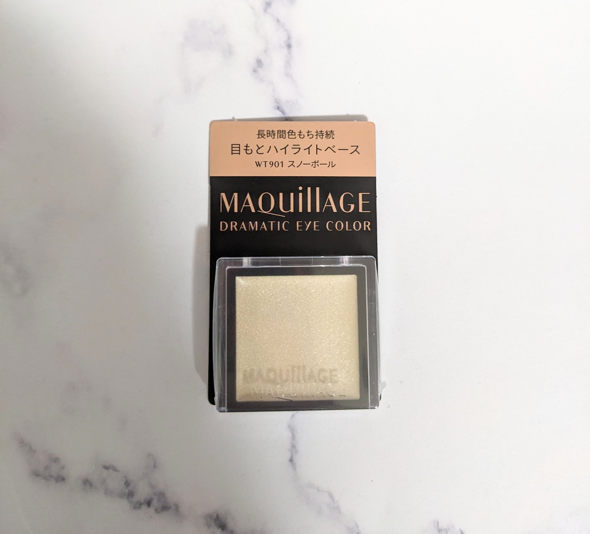 ドラマティックアイカラー (パウダー)/(クリーム) WT901 スノーボール/マキアージュ/アイシャドウパレットを使ったクチコミ（1枚目）