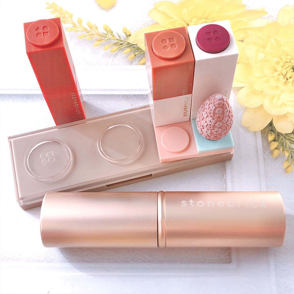 リップスティックスモイスチャー/STONEBRICK/口紅を使ったクチコミ（3枚目）