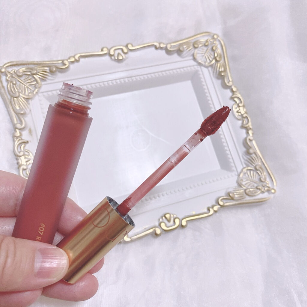 ミルクティーベルベットティント/rom&nd/リップティントを使ったクチコミ（3枚目）