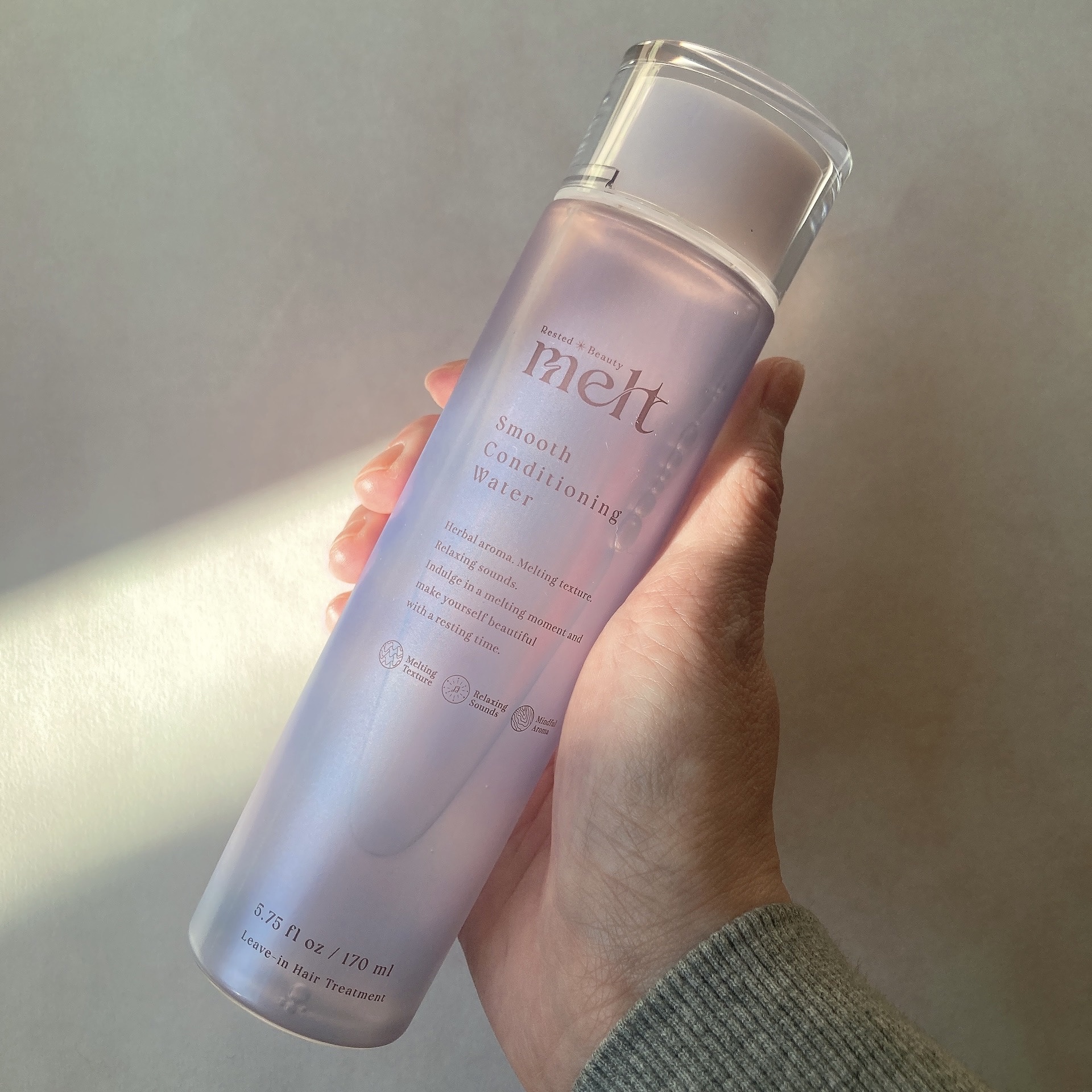 スムース コンディショニング ウォーター/melt/アウトバストリートメントを使ったクチコミ（1枚目）