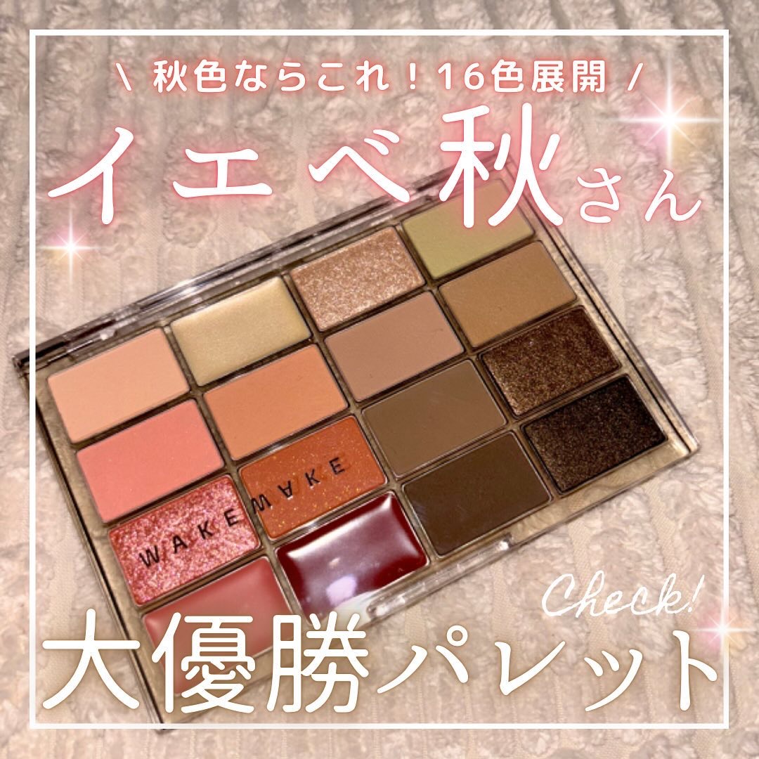 ソフトブラーリングアイパレット/wakemake/アイシャドウパレットを使ったクチコミ（1枚目）