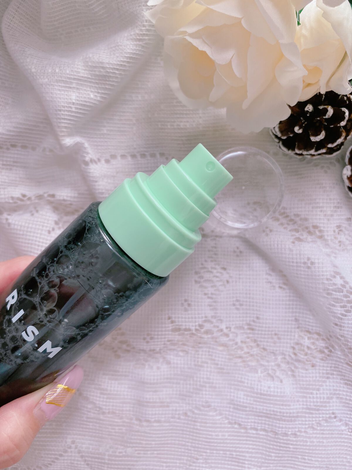 エニウェイ ローション グリーンシトラスの香り/RISM/ミスト状化粧水を使ったクチコミ（2枚目）