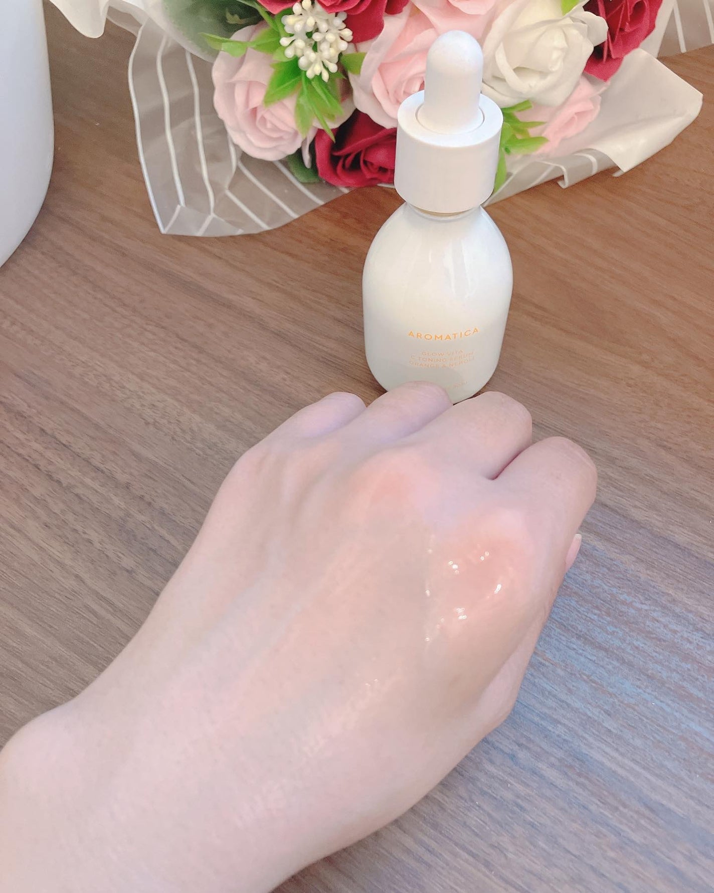 グロービタCトーニングセラム/AROMATICA/美容液を使ったクチコミ(7枚目)