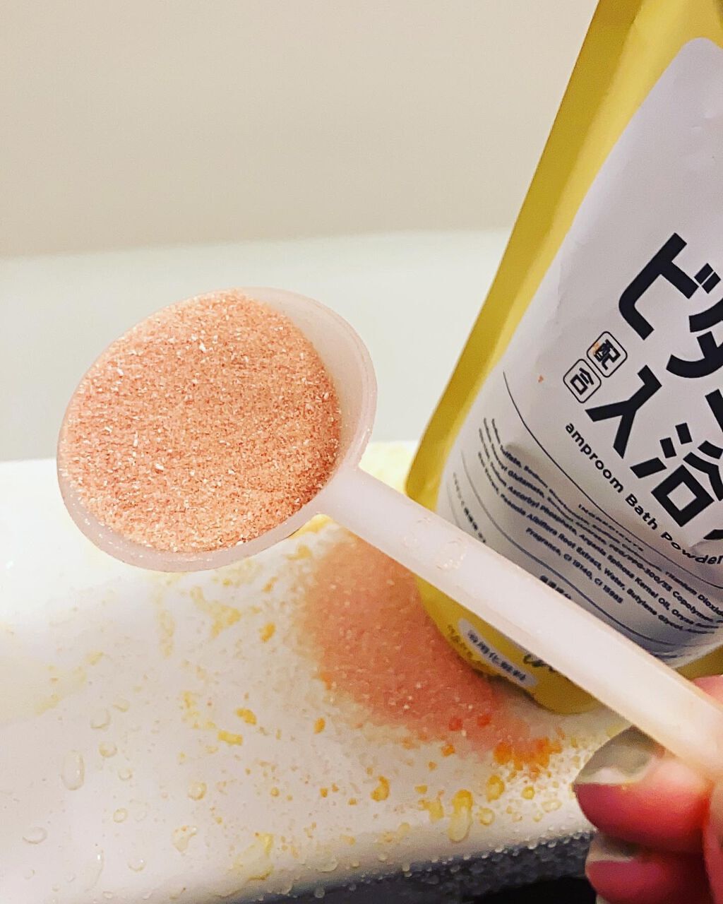 ビタミンＣ誘導体配合入浴料/amproom/保湿系入浴剤を使ったクチコミ（3枚目）