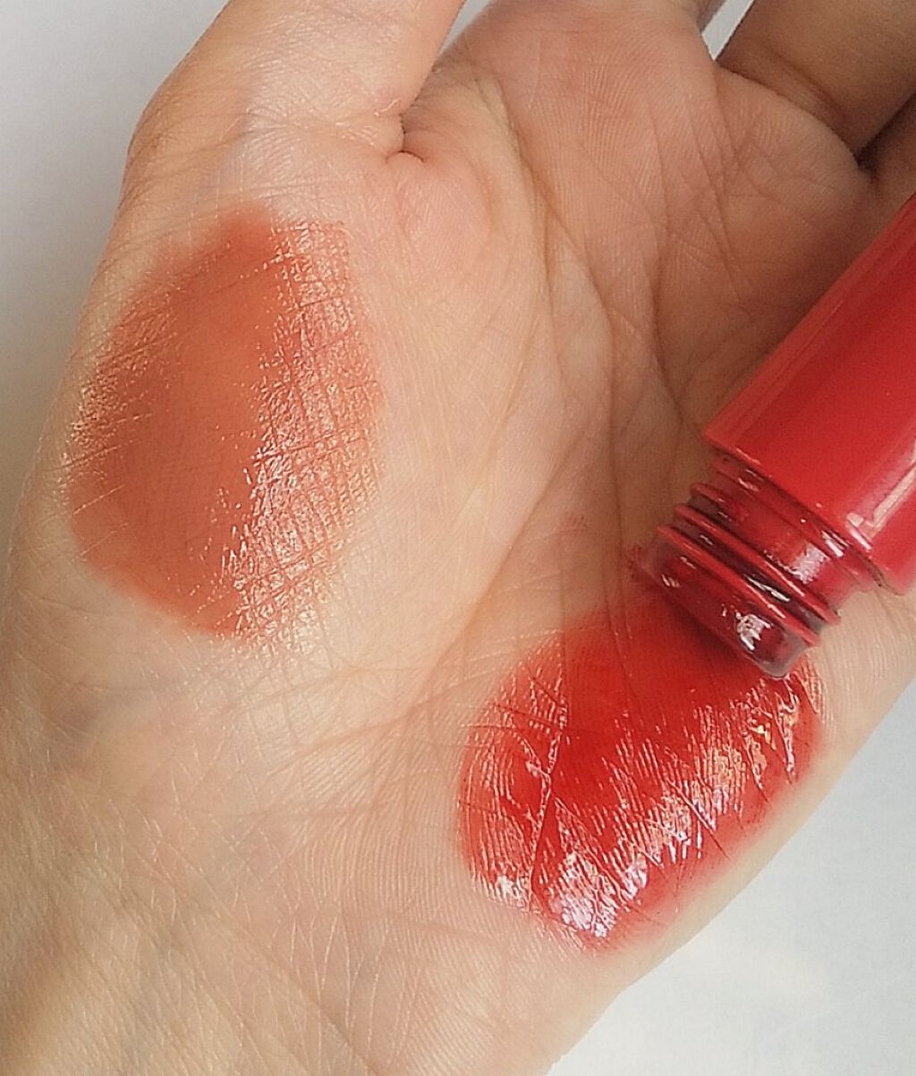 ロングラスティンググロウティント Checkmate/MELALOWE/リップティントを使ったクチコミ（2枚目）