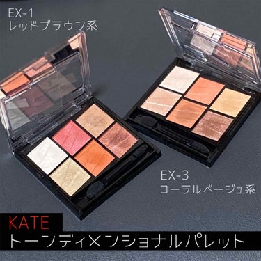 2/1発売のKATEの新作♡
『トーンディメンショナルパレット』

たまたま先行発売しているのを見つけて、速攻2色ゲット･:*+.\(( °ω° ))/.:+

自分はイエベでスプリングもオータムもどち