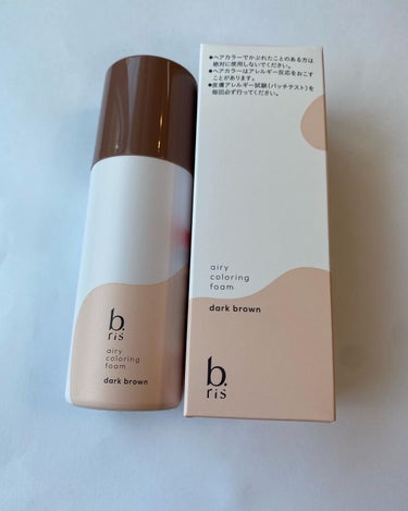 b.ris エアリー カラーリング フォームのクチコミ「b.ris airy coloring foam darkbrownを使ってみました。

80.....」（1枚目）