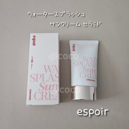 ウォータースプラッシュサンクリーム セラミド/espoir/日焼け止めクリームを使ったクチコミ(1枚目)