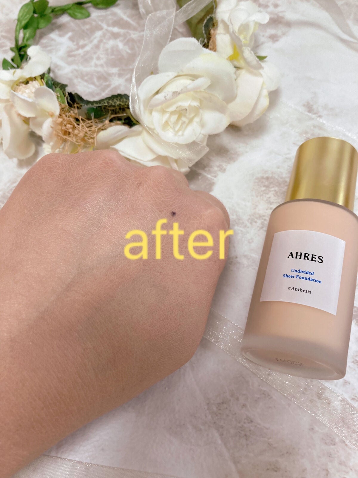 アンディヴァイデッド シアーファンデーション/アーレス/リキッドファンデーションを使ったクチコミ(3枚目)