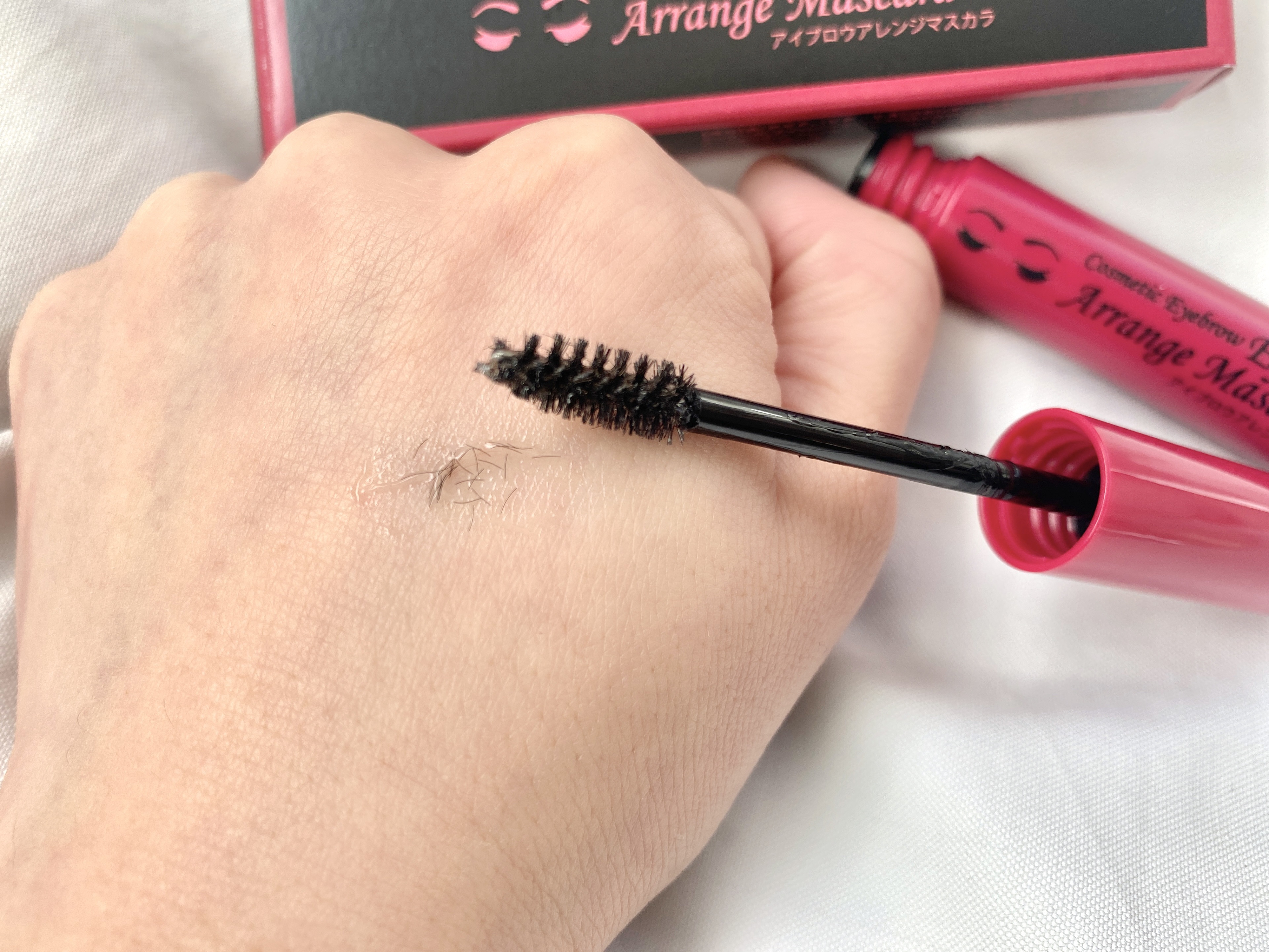 アイブロウアレンジマスカラ/エレガンス/マスカラを使ったクチコミ（3枚目）