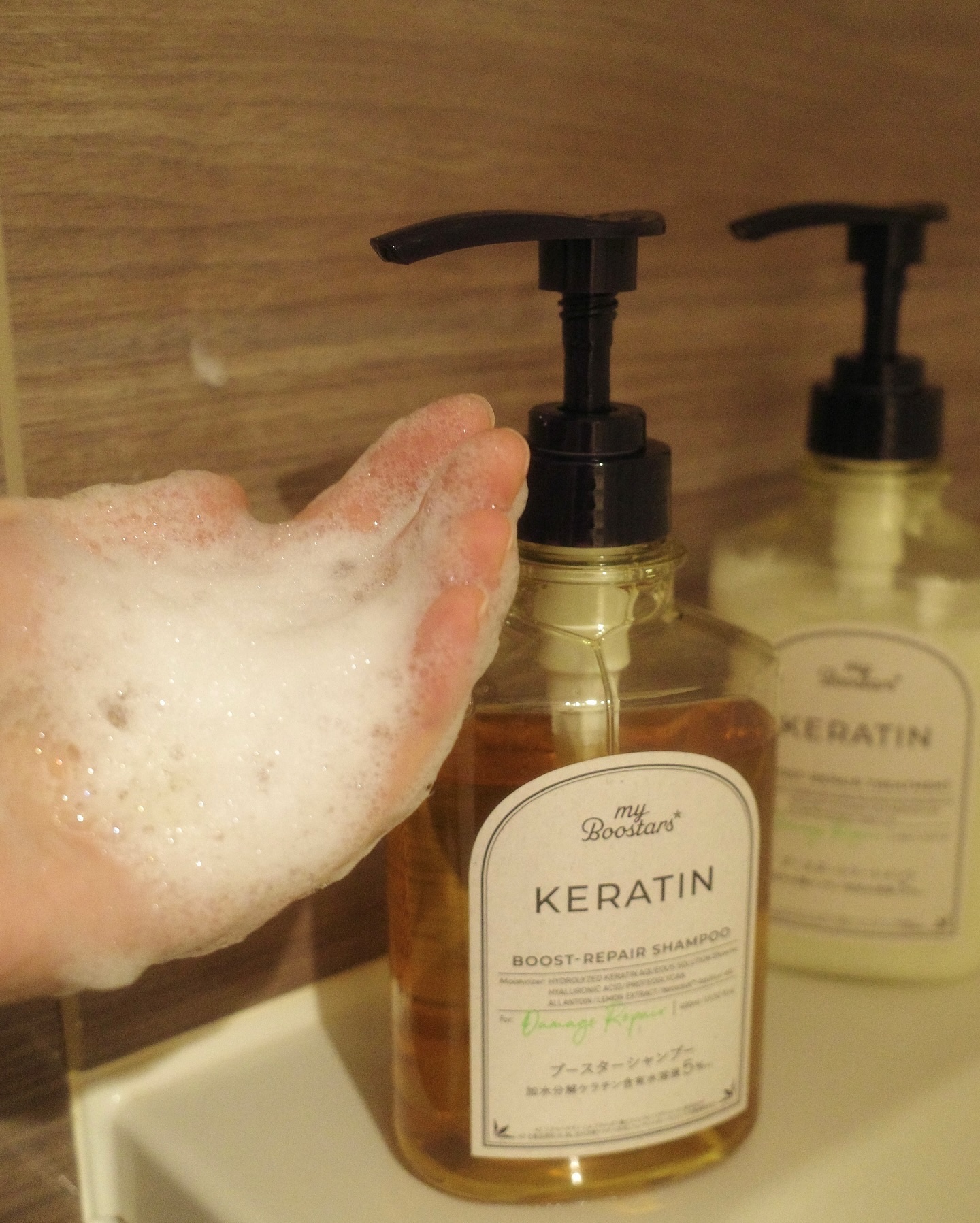 ケラチン ブースター シャンプー/トリートメント [ダメージリペア] シトラスサボンの香り/マイブースターズ/市販シャンプーを使ったクチコミ（3枚目）