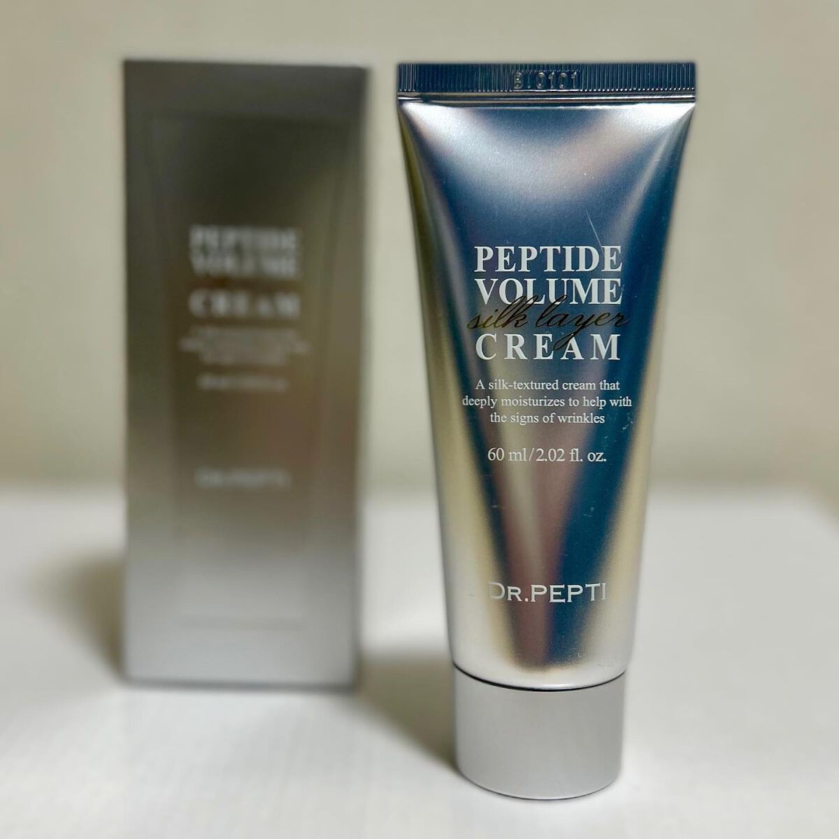 ペプチドボリュームシルクレイヤークリー厶/DR.PEPTI/フェイスクリームを使ったクチコミ（1枚目）