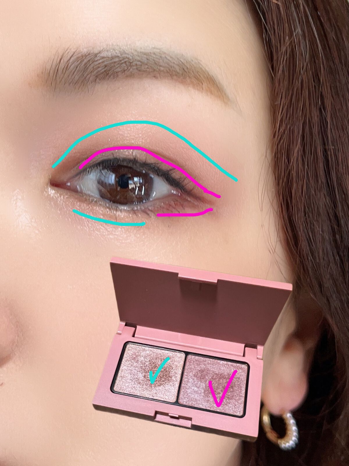 エテュセ アイエディション(カラーパレット) 01 バーガンディブラウン/ettusais/アイシャドウパレットを使ったクチコミ（2枚目）