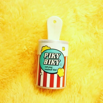 ピキビキ アートポップ エナメル ティント/TONYMOLY/リップティントを使ったクチコミ(1枚目)