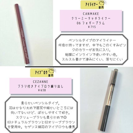 クリーミータッチライナー/キャンメイク/ジェルアイライナーを使ったクチコミ(7枚目)