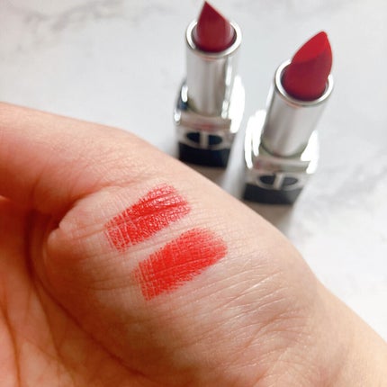 ルージュ ディオール 999V ベルベット/Dior/口紅を使ったクチコミ(2枚目)
