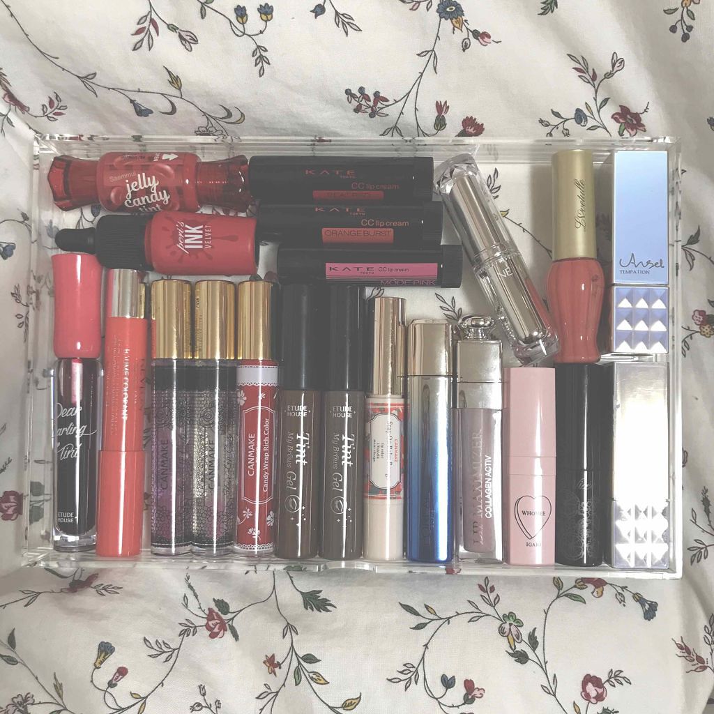 重なるアクリルケース横型3段/無印良品/その他化粧小物を使ったクチコミ（3枚目）