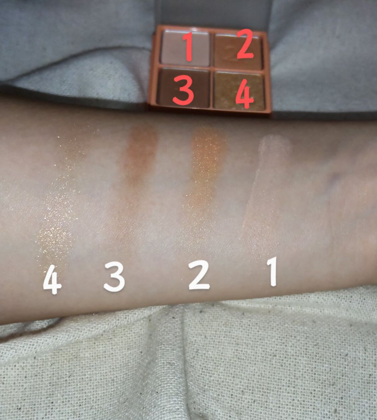 マルチキューブ/i’m meme/アイシャドウパレットを使ったクチコミ（3枚目）