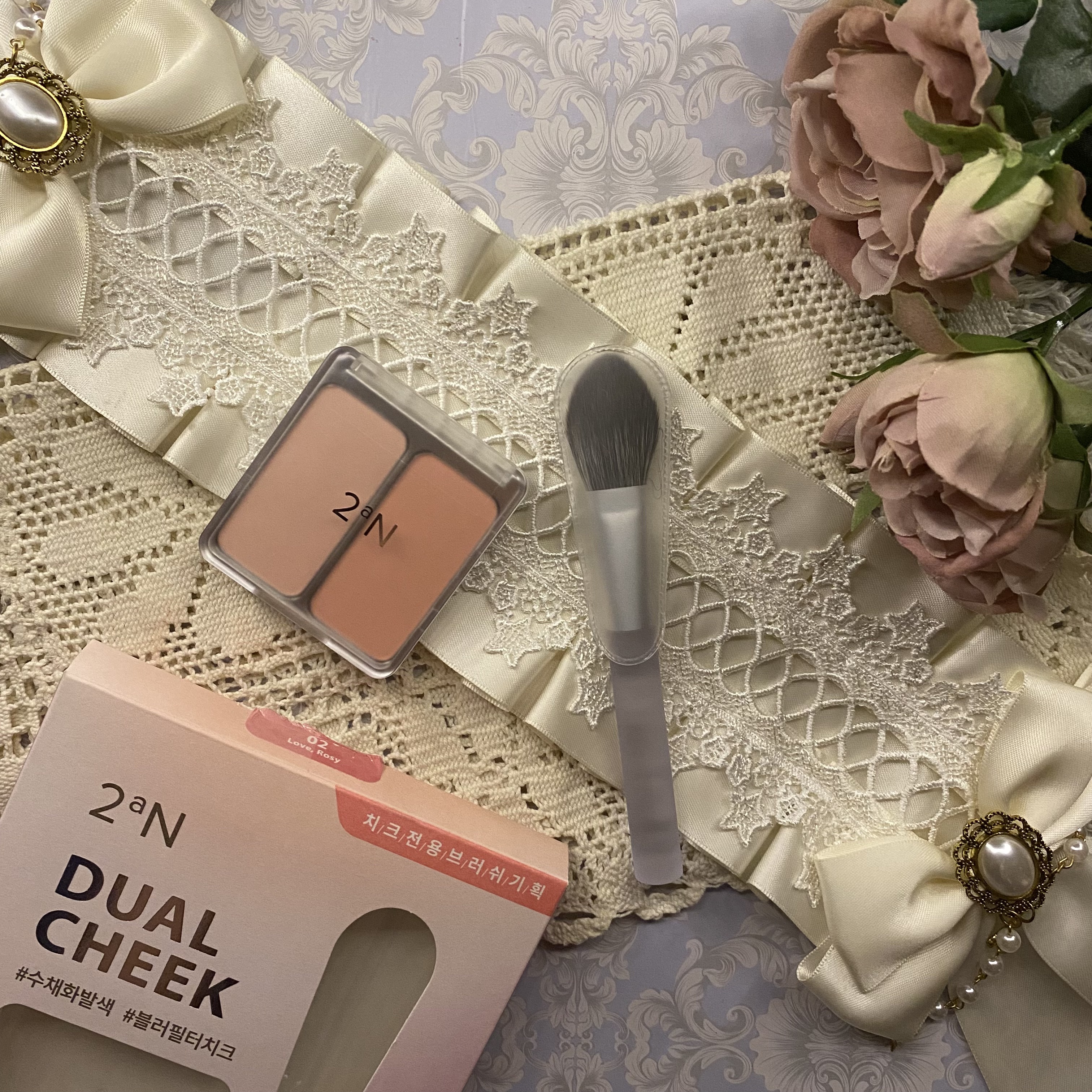 デュアルチーク 【旧】02 ラブロージー/2aN/パウダーチークを使ったクチコミ（1枚目）