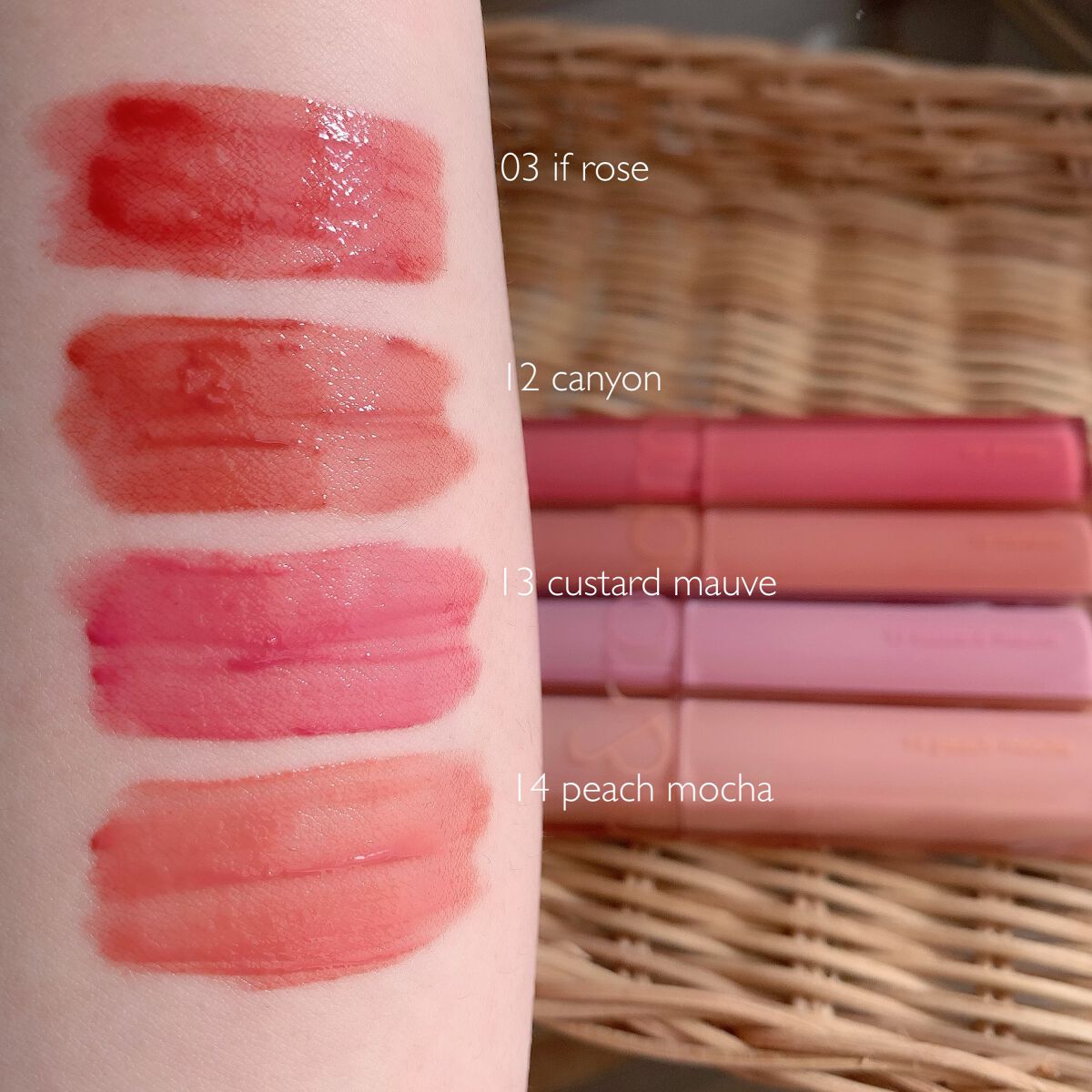 デュイフルウォーターティント/rom&amp;nd/リップティントを使ったクチコミ（2枚目）