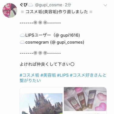 ぐっぴちゃん♤ on LIPS 「【雑談】コスメ垢(美容垢)を作り直しました〇-------❁﻿..」（1枚目）