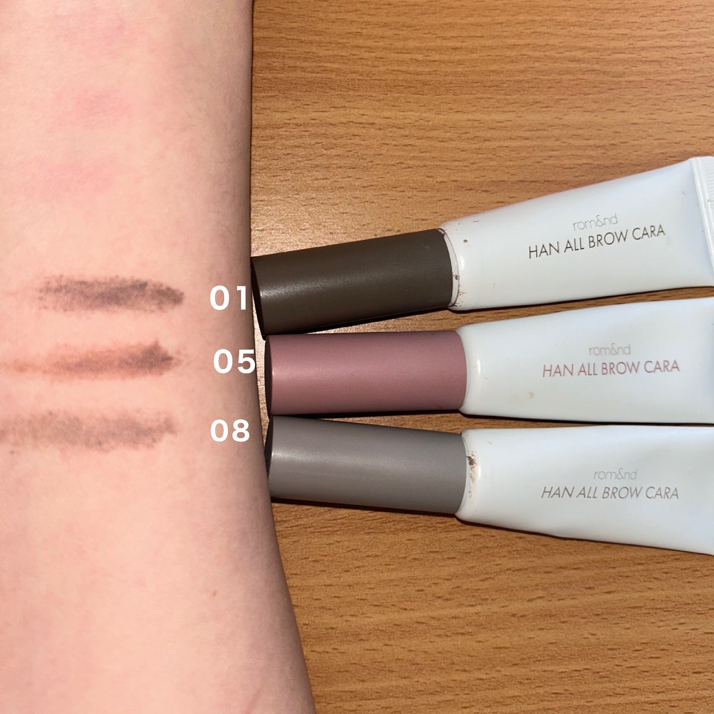 ハンオールブロウカラ/rom&nd/眉マスカラを使ったクチコミ(2枚目)