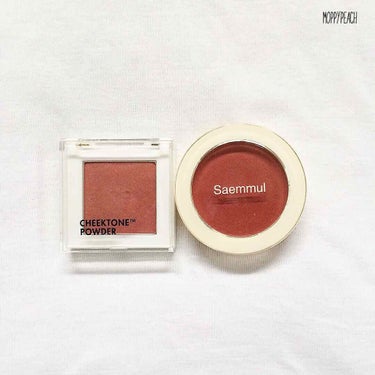 BLUSHER🍁FOR🍁AUTUMN🍁AND🍁WINTER🍁
🌈Tonymoly CHEEKTONE #P10 - red tone with gold shimmer
🌈the SAEM Saemmu