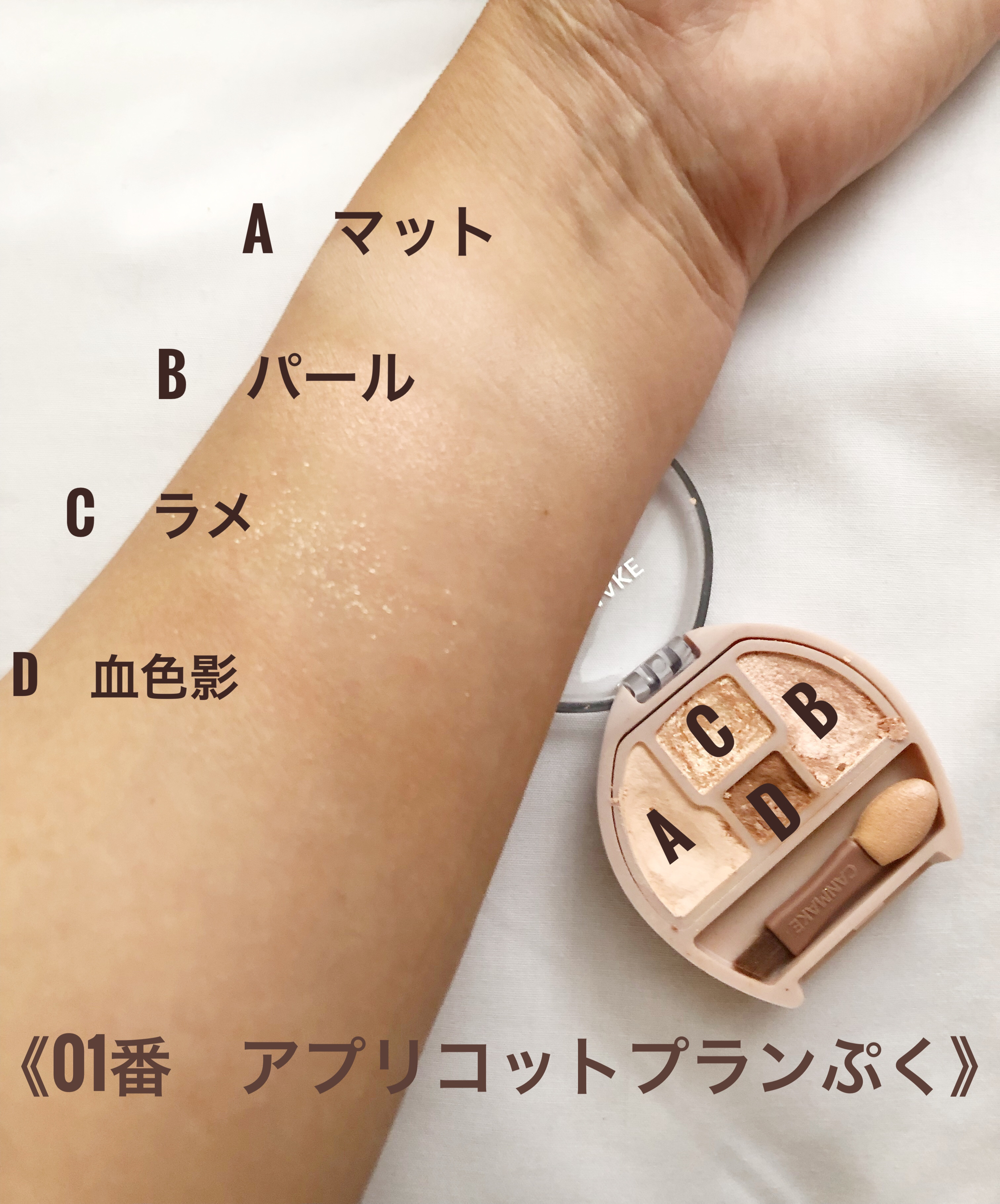 プランぷくコーデアイズ/キャンメイク/パウダーアイシャドウを使ったクチコミ（1枚目）