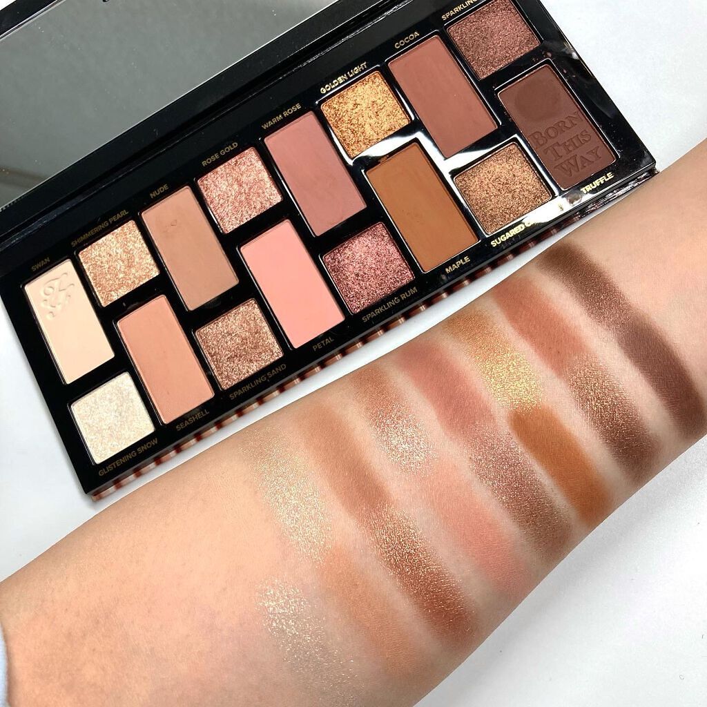 ボーン ディス ウェイ ザ ナチュラル ヌード アイシャドウ パレット/Too Faced/アイシャドウパレットを使ったクチコミ(2枚目)