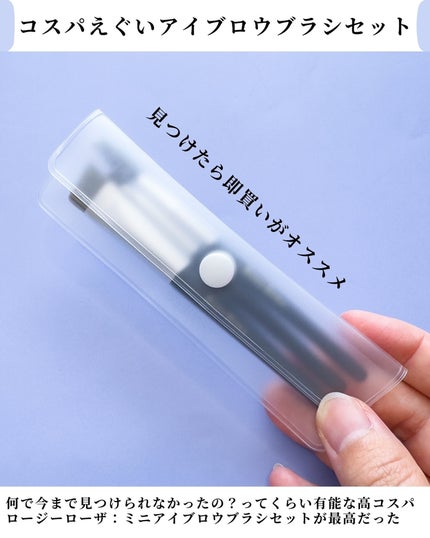アイブロウブラシセット〈ミニ〉/ロージーローザ/メイクブラシを使ったクチコミ(2枚目)