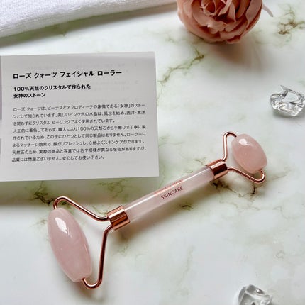 ローズ クォーツ フェイシャル ローラー/SNOW FOX SKINCARE/その他スキンケアグッズを使ったクチコミ(7枚目)